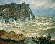 Claude Monet Stormy Sea in Etretat china oil painting artist